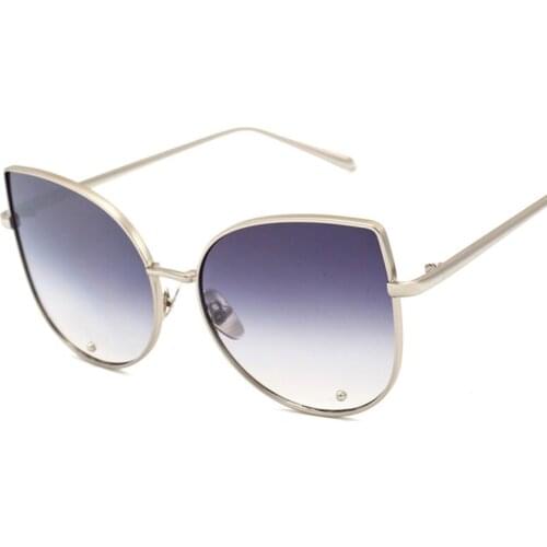 New Fashion Cat Eye Sunglasses For Male and Female Lovers Romantic Coating Mirror Sun glasses Women Men Eyeglasses UV400