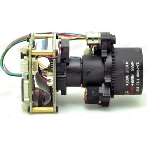 Super Starlight 2MP IP Camera Module Auto IRIS 3.6-11mm 3X Zoom lens Sony IMX385 CCTV Security Main Board PCB SIP-E385DML-3611