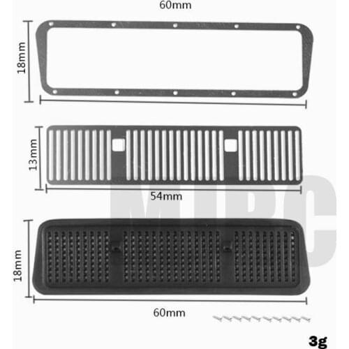 TRAXXAS TRX4 TRX-4 G500 TRX-6 G63 1/10 simulation model car accessories metal shell three-dimensional intake grille 82096-4