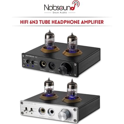 Nobsound Hi-Fi Stereo 6N3 Vaccum Tube Headphone Amplifier Mini Preamp AUX