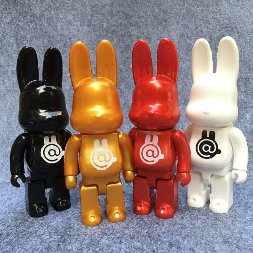 Vinyl Doll 400% Bearbrick Cospaly Fashion Valentine Pretty Rabbit PVC Action Figure In Retail Box