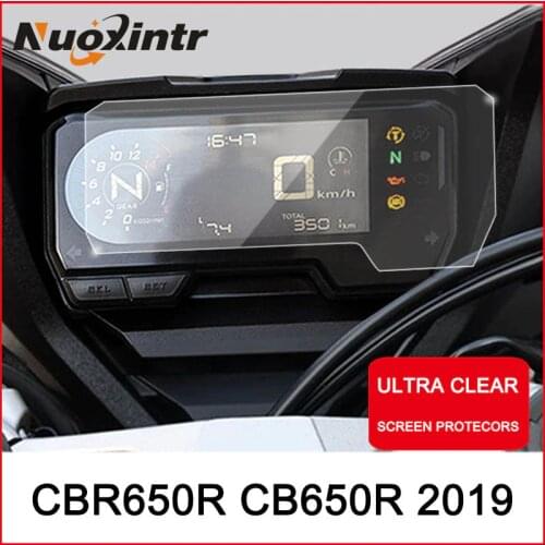 Nxuointr Motorcycle Cluster Scratch Protection Film Instrument Dashboard Cover Guard TPU Blu-ray for HONDA CBR650R CB650R 2019