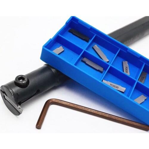 1 piece MGIVR2016-1.5 internal slotted blade holder + 10 piece MGMN150 G PC9030 high quality metal internal slotted blade MGIVR