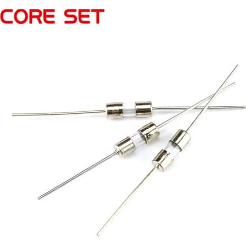 10pcs/lot Glass Tube Fuse Fast Break With pin 3x10mm 0.5A 1A 2A 3A 5A/250V