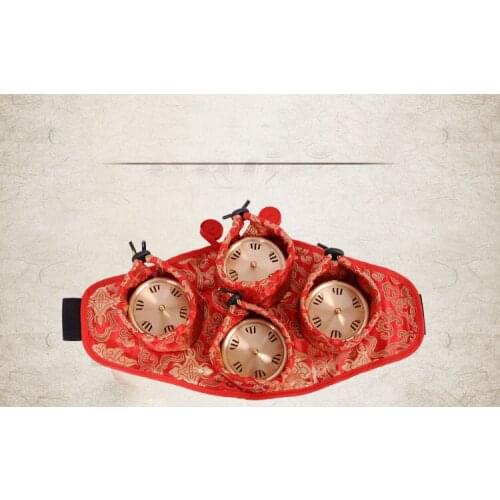 4 pcs copper portable moxibustion boxes neck/should/waist/abdomen/knee moxibustion massage set acupuncture use