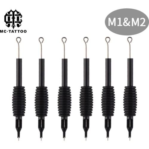 5pcs / set tattoo sterile disposable needle silicone for tattoo black makeup cartridge handle needle 5M2,5M1,7M2,7M1,9M1