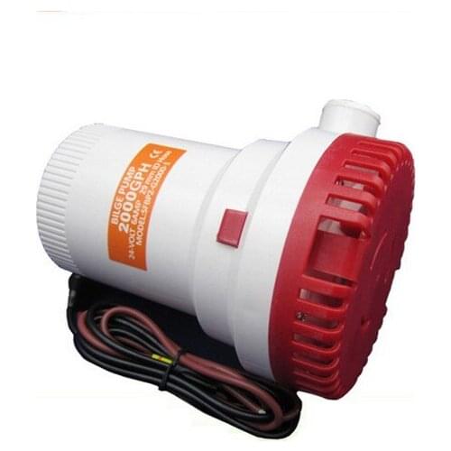 DC12V/24V Submersible Marine Water Pump 2000GPH Bilge Water Pump
