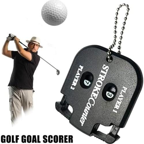 Golf square scorecard black rubber easy to carry golf small scorecard