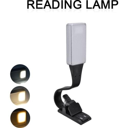 Hot Sale Adjustable Flexible LED Reading Light Clip On Book Light USB Rechargeable For Reading Night Light