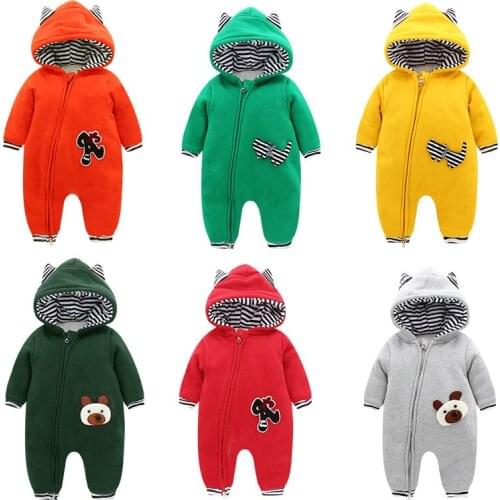 2019 New Russia Baby costume rompers Clothes cold Winter Boy Girl Garment Thicken Warm Comfortable Pure Cotton coat jacket kids