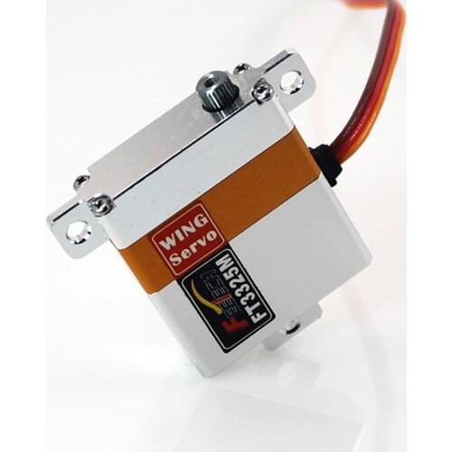 Feetech Mini Servo RC Glider Aircraft Metal Gear 7KG Full Aluminum Slim Wing Servo FT3325M