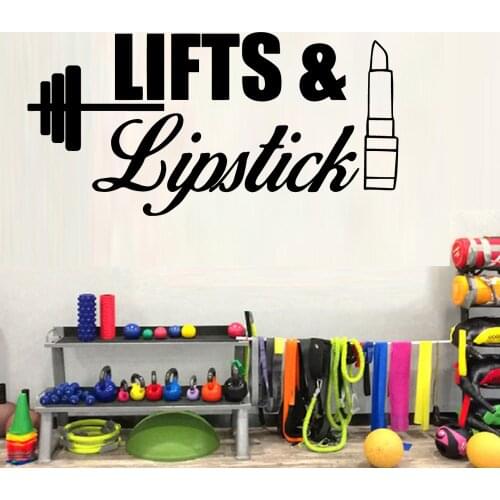 Cartoon GYM Wall Sticker Home Decor Decoration For Home Decor Living Room Bedroom Sticker Mural