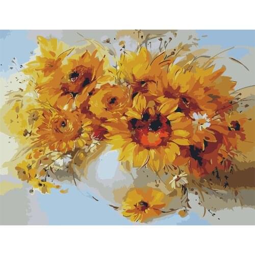 Vanilla True 40x50cm Diy Oil Painting By Numbers Animal Picture By Numbers On Canvas Flower Home Decor Unique Gift