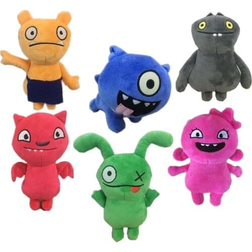 18cm New Cartoon anime Ox Moxy Plush toy Uglydog Babo stuffed and Plush dolls ugly gifts for Children