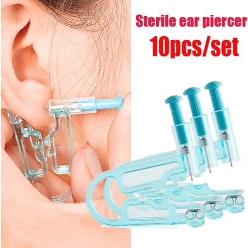 Disposable Painless Ear Piercing Healthy Sterile Puncture Tool Without Inflammation for Earrings Ear Piercing Gun 1/3/10pcs