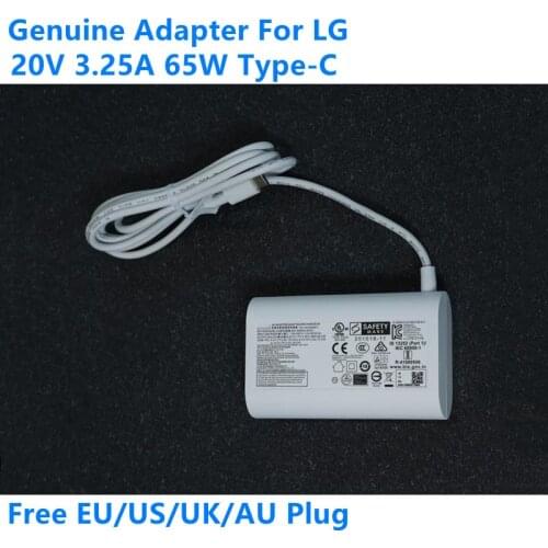 Genuine ADT-65DSU-D03-2 20V 3.25A 65W Type-C AC Adapter For LG EAY65895911 14Z90P 16Z90P 17Z90P Laptop Power Supply Charger