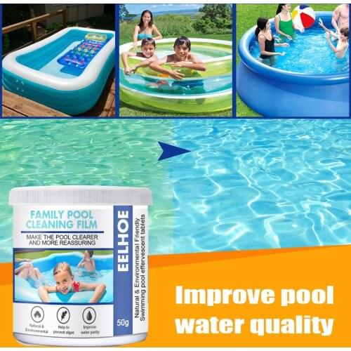 Swimming Pool Vacuum Cleaner Detergent Objects Fountain Pond Fish Tank Vacuum Brush Cleaner Cleaning Pharmacy 50g functional