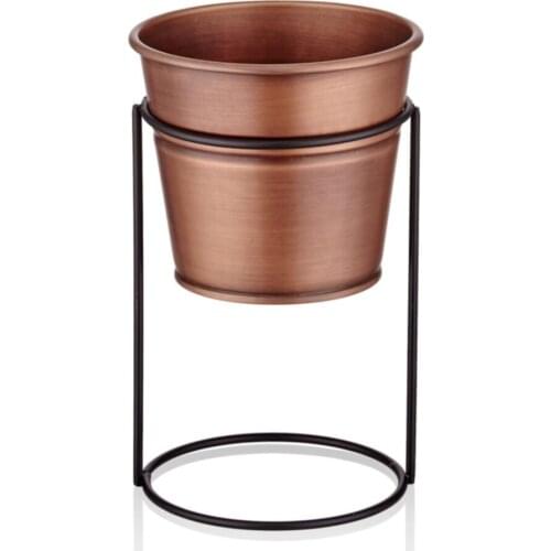The Mia Gift Decorative Accessories Home Garden Living Room Kitchen Bedroom Study Room For Copper Metal Pedestal Flower bed 21 Cm
