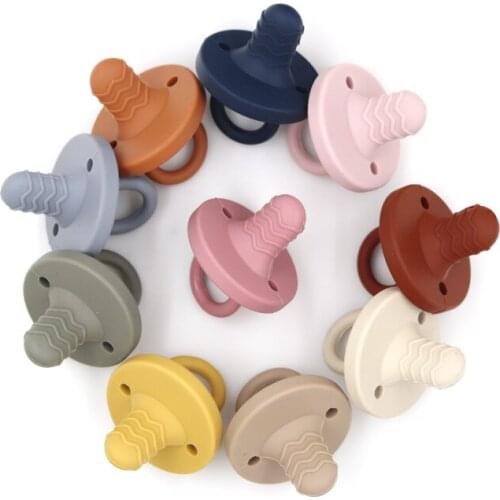 Wholesale Food Grade BPA Free Safety Silicone Pacifier teether for Newborn Baby