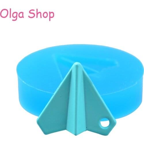 PYL392 18.3mm Paper Airplane Flexible Silicone Mold - Cake Decoration Craft, Fondant, Gum Paste, Chocolate, Resin, Clay Wax