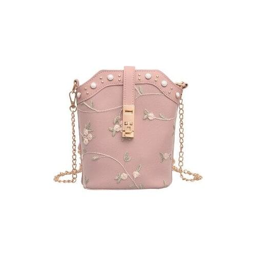 2019 women Luxury Brand Bucket Bags Wide Shoulder Strap Messenger Bag Famous Designer Flowers Printing Handbags Drawstring Bag