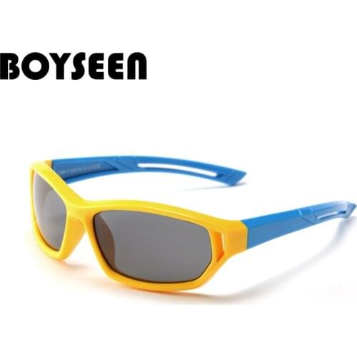 Brand Designer Kids Sunglasses Polarized Children Shades For Baby Boy Girl TAC TPEE Flexible Safety Eyewear 2018 Oculos De Sol