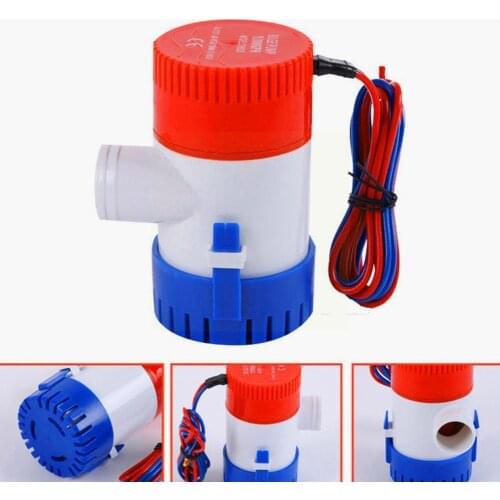 Bilge Pump 1100 GPH 12V Electric Water Pump For Aquarium Seaplane Waters Equipment Submersible Supply Motorhomes Houseboat G5M2
