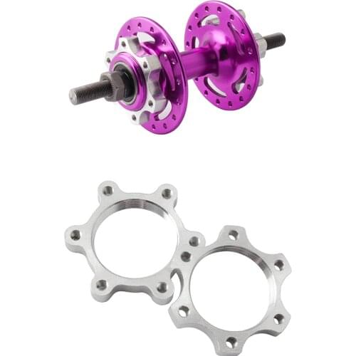 Bike Disc Brakes Mountain bike 6-hole Threaded Disc Brake Conversion Seat 44mm/48mm Thread Hub Flanges Nut Bike Adaptor