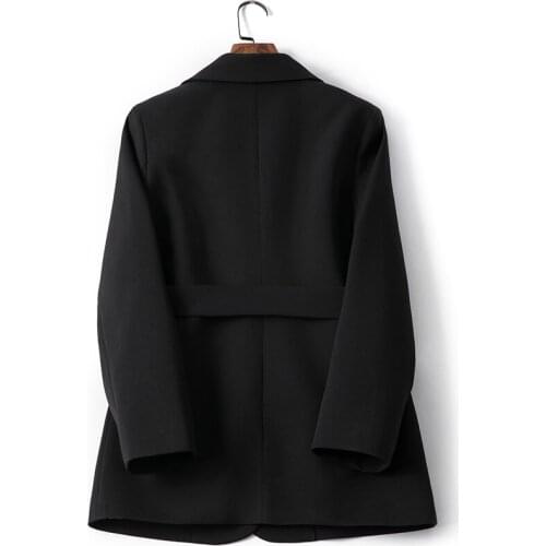 Vintage Korean Style Elegent Women Jackets Female Suits Coat With Belt Slim Office Lady Blazer Feminino Outerwear Tops