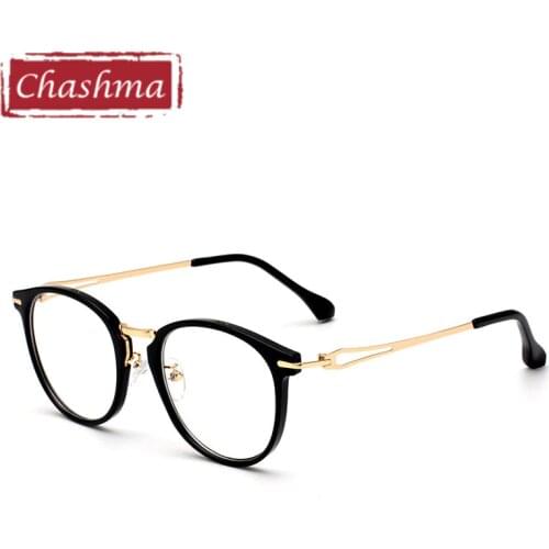 Chashma Brand Stainless Round Frame armacao oculos de grau Quality Frames Female Retro Eyeglasses Vintage Eye Glasses