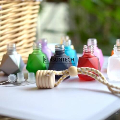 100pcs 6ml Air Freshener Car Hanging Perfume Pendant Empty Capsule Bottle for Essential Oils Diffuser Fragrance Ornaments F3958