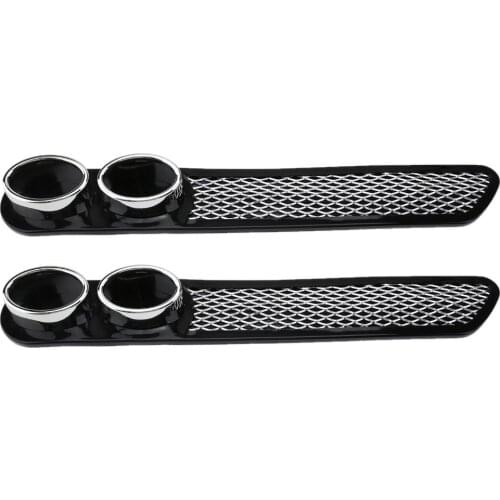 2pcs Universal Car Vent Fender Decoration Stickers Bonnet Cover Dummy Exhaust Pipe Stickers Car Styling Accessory High Quality