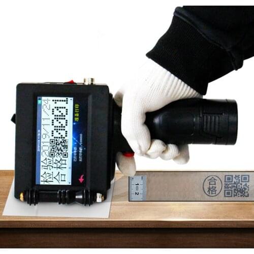 25mm Large font portable hand jet handheld thermal inkjet printer for logo/ expiry date/serial number/label/barcode /qr code