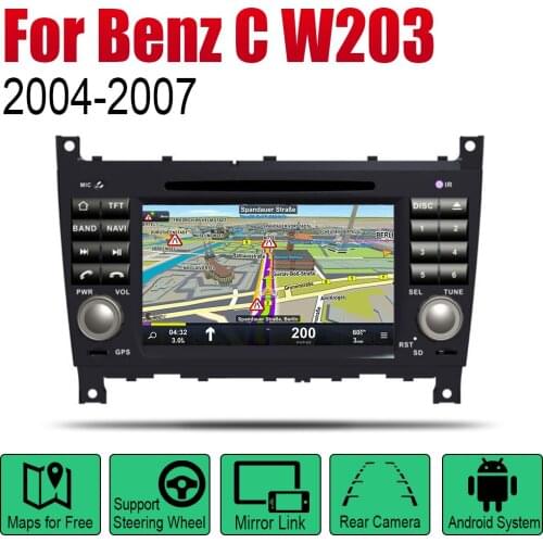 Android 2 Din Auto Radio DVD For Mercedes Benz C Class W203 2004~2007 NTG Car Multimedia Player GPS Navigation System Radio