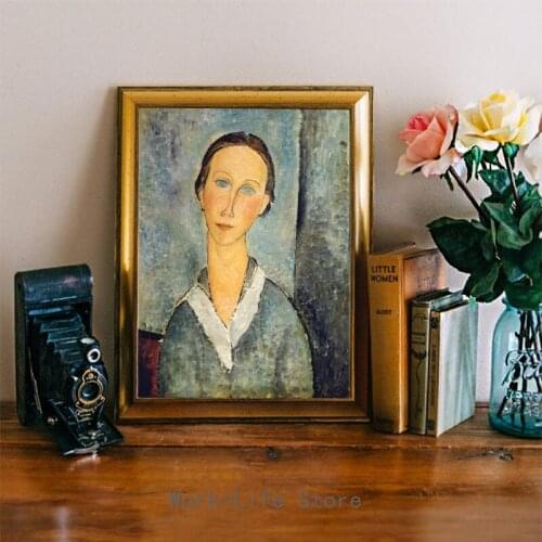 Antique Paint Amedeo Modigliani Famous Fine Art Canvas Art Prints Abstract Painting Wall Pictures Living Room Gallery Decor