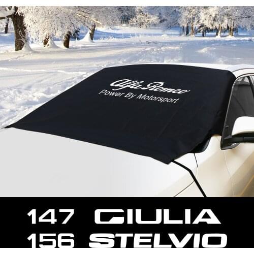For Alfa Romeo Giulia 147 156 159 Mito Stelvio Sportiva Giulietta Auto Accessories Car Windshield Snow Ice Block Sunshade Cover
