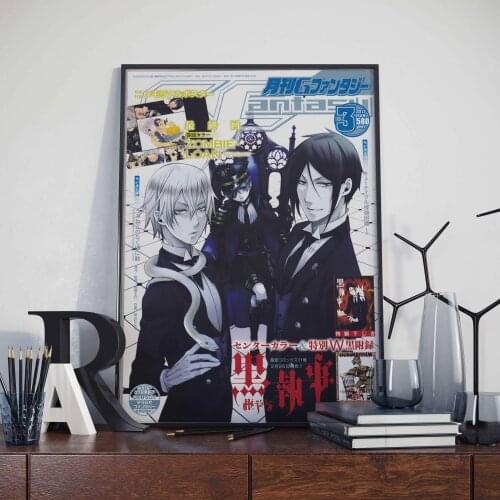 Home Decoration Canvas Black Butler Anime Pictures Wall Art Paintings Prints Modern Modular Poster For Living Room No Framework