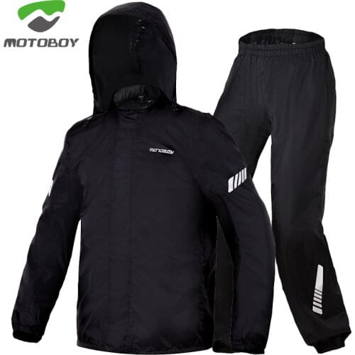 MOTOBOY Men Women Motorcycle Riding Raincoat Reflective Rain Jackets Pants Suits Trekking Climbing Bicycle Rain Coats Clothing