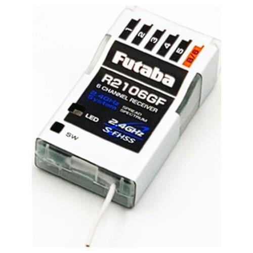Futaba R2106GF 2.4GHz 6-Channels S-FHSS HV Receiver For 6K/8J/10J/14SG/18SZ/FX22/18MZ Rc Small Electric Aircraft Accessories