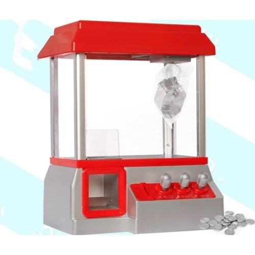 High Quality Candy Grabber Kids Birthday Party Gift Favors Desktop Mini Dolls Coin Operated Grabber Game Machine Claw Toys