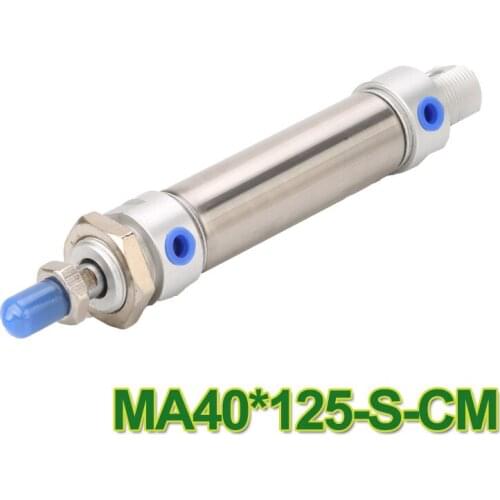 MA40-125 airtac type cylinder pneumatic component Aluminum Mini Cylinder MA series 40mm bore 125mm stroke MA40*125