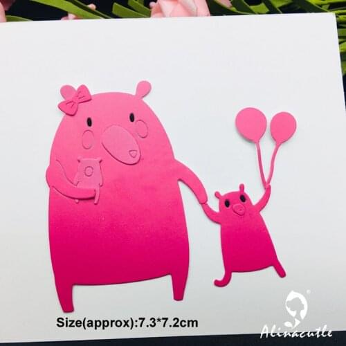 DIE CUT METAL CUTTING DIES cut bear family DAD MOM Alinacraft Scrapbook paper craft album card punch knife art cutter die