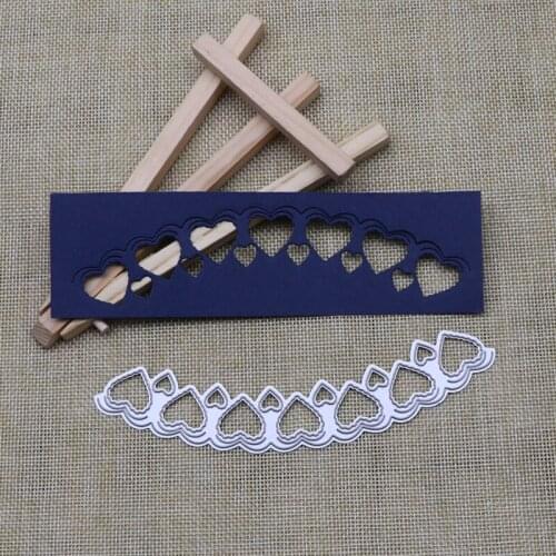 Wavy Frame Heart Metal Cutting Dies for DIY Scrapbooking Album Paper Cards Decorative Crafts Embossing Die Cuts