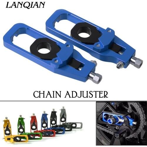 Motorcycle CNC Rear Axle Spindle Chain Adjuster Tensioners Catena For Kawasaki Z900 Z 900