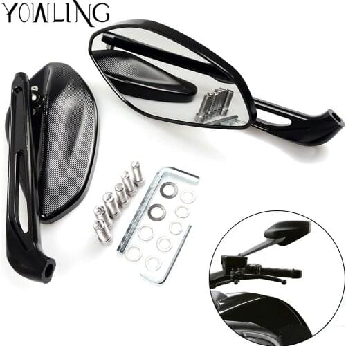 Motorcycle Rearview Side Mirrors For DUCATI Hypermotard/Multistrada/Monster 1100/S/EVO 1200/S/R 2007 2008 2009 2010 2011 2012