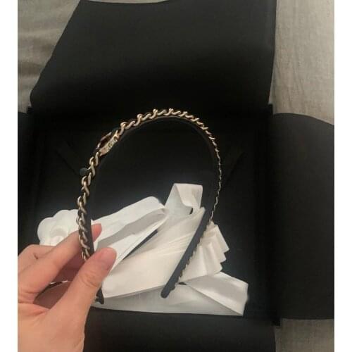 2021 Spring Summer New Classic Womens Girls Youth Chain Designered Headband Hairband Hair AccessoriesOutwear Heawear Gift