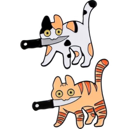 PinkStone Brooches With Cats For Clothes