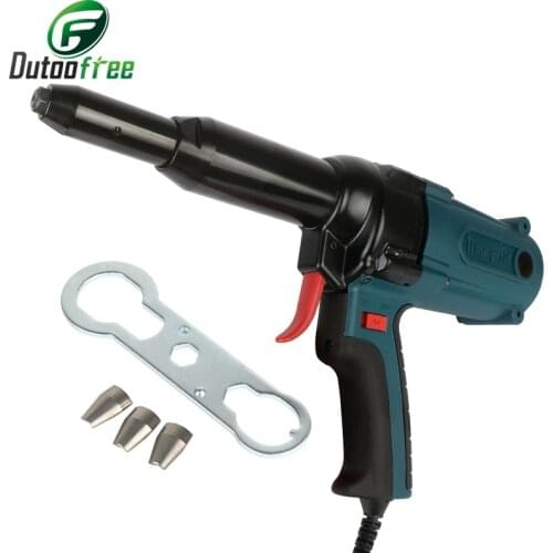 Nail Gun Electric Blind Rivet Gun Riveting Tool Electrical Power Tool 400w 220v For 3.2-5.0mm Upholstery Framing Tools
