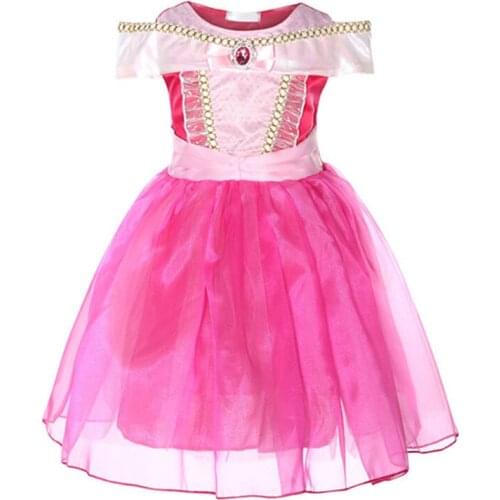 Baby Girls dress Princess Aurora Dresses Costume Girls Fairy Tale Cosply Performance clothes kids clothing Baby girls Tutu A