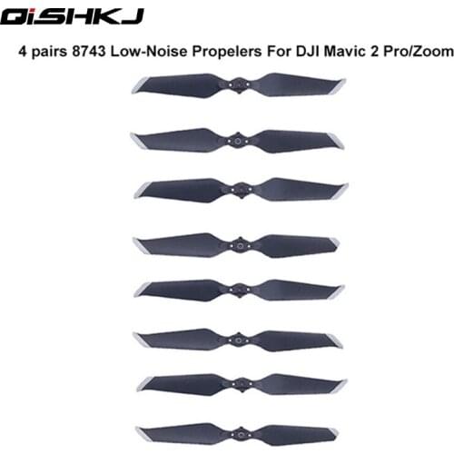 DJI MAVIC 2 drone 4 Pairs Gold/Sliver 8743F Low Noise Propellers Blade for DJI MAVIC 2 PRO/ ZOOM Drone Accessories